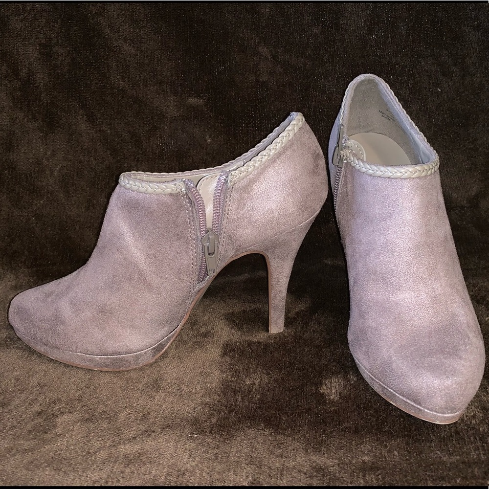 Brown Suede Ankle Booties